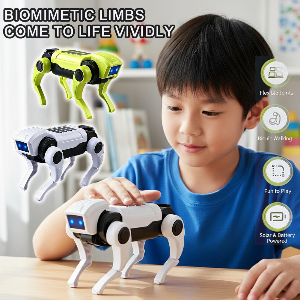 Diy Kit Elektronik - DIY ประกอบ RC หุ่นยนต์สุนัขของเล่นรีโมทคอนโทรลชุดหุ่นยนต์กลไกการสอนวิทยาศาสตร์ชุดไฟฟ้าของขวัญสำหรับเด็ก