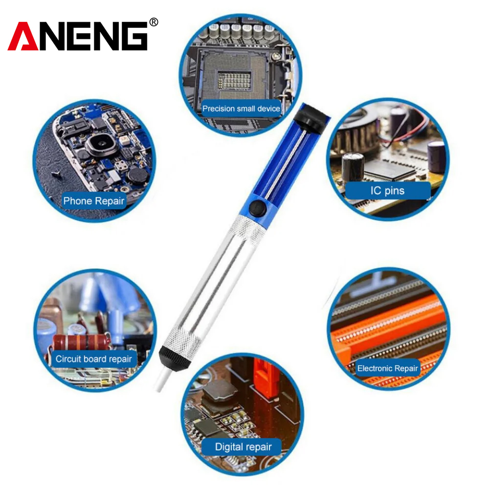 Diy Electronics Bench - ปั๊มดูดตะกั่ว ANENG เครื่องมือดูดตะกั่วสำหรับงานอิเล็กทรอนิกส์ ซ่อมแผงวงจรโทรศัพท์มือถือ งาน DIY