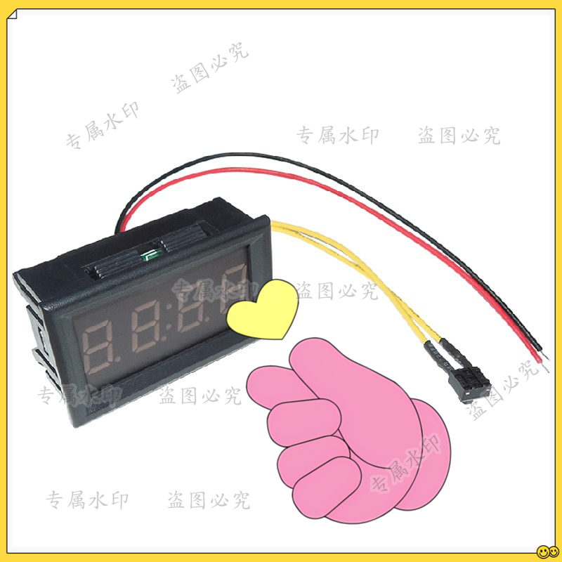 Diy Motorcycle Electronics - นาฬิกาอิเล็กทรอนิกส์สำหรับรถจักรยานยนต์ไฟฟ้า นาฬิกาเรืองแสงในรถยนต์ YB27T นาฬิกาติดรถยนต์ LED นาฬิกาดิจิตอลแบบ