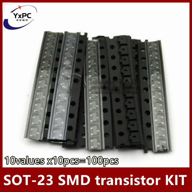 Mosfet Transistor Set - 10ค่า X10pcs = 100Pcs SOT-23 SMD