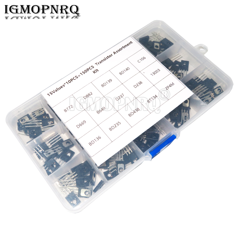Mosfet Transistor Set - 150PCS-126 ทรานซิสเตอร์ชุดแบ่งประเภทแพ็ค B772 D882 BD139 BD140