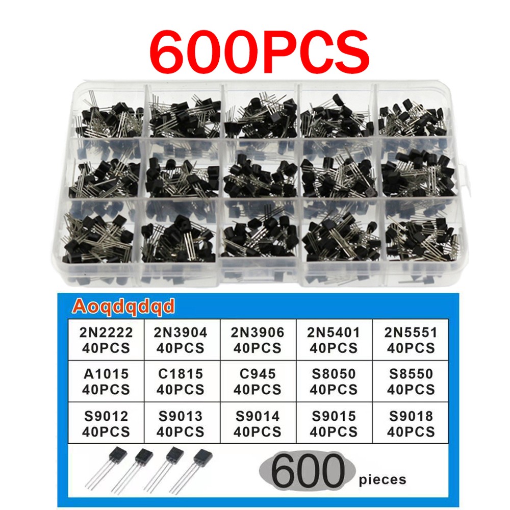 Mosfet Transistor Set - ชุดทรานซิสเตอร์ 600 ชิ้น A1015 C1815 C945