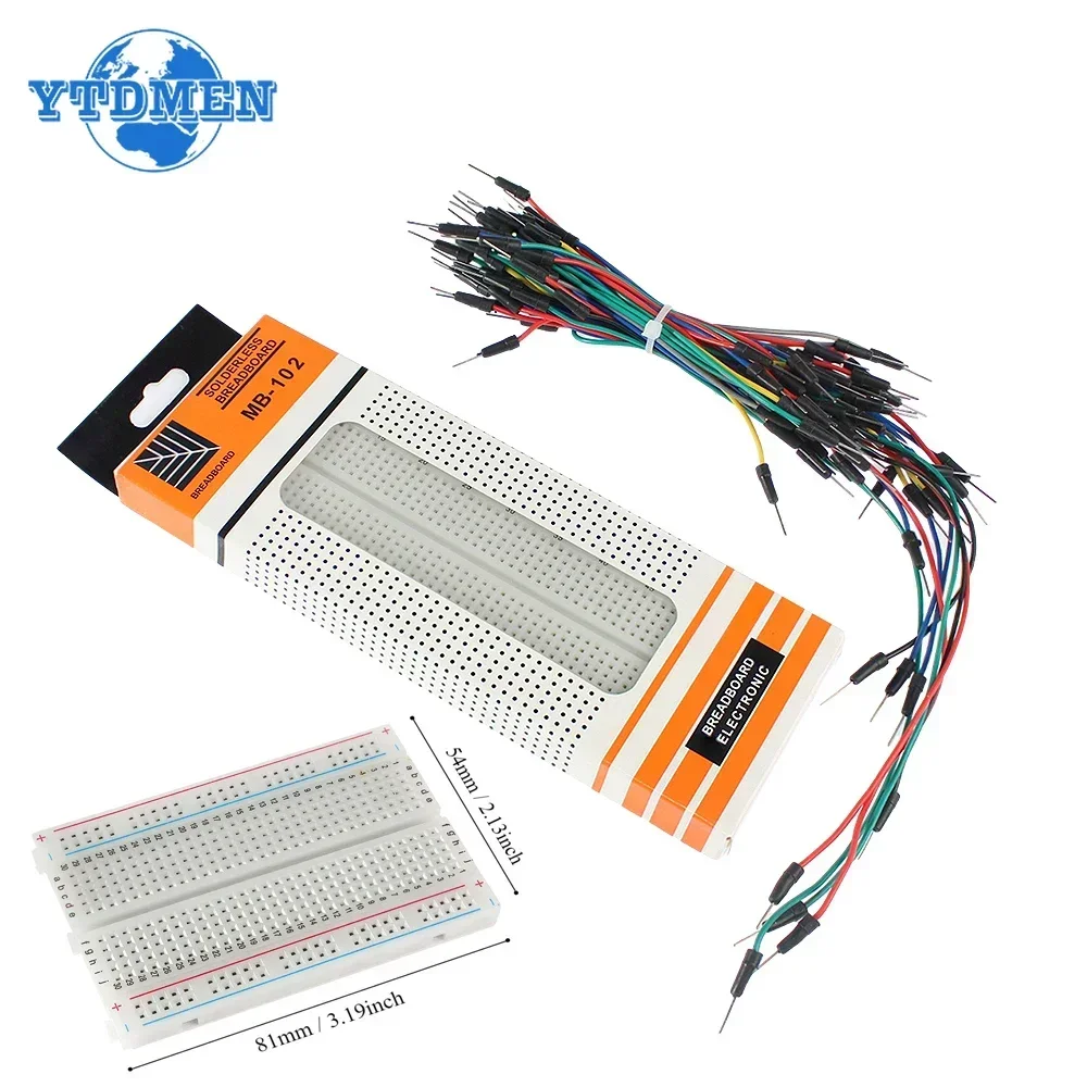 Breadboard Jumper Wire - MB-102 Breadboard 400 830 คะแนน Solderless