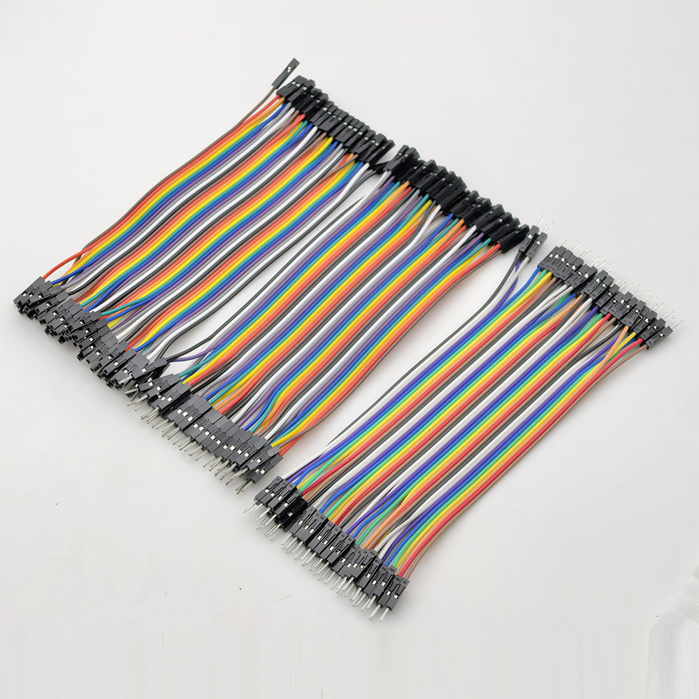 Breadboard Jumper Wire - สายจัมเปอร์สำหรับบอร์ดทดลอง 40 พิน แบบตัวผู้ต่อตัวผู้, ตัวผู้ต่อตัวเมีย, ตัวเมียต่อตัวเมีย