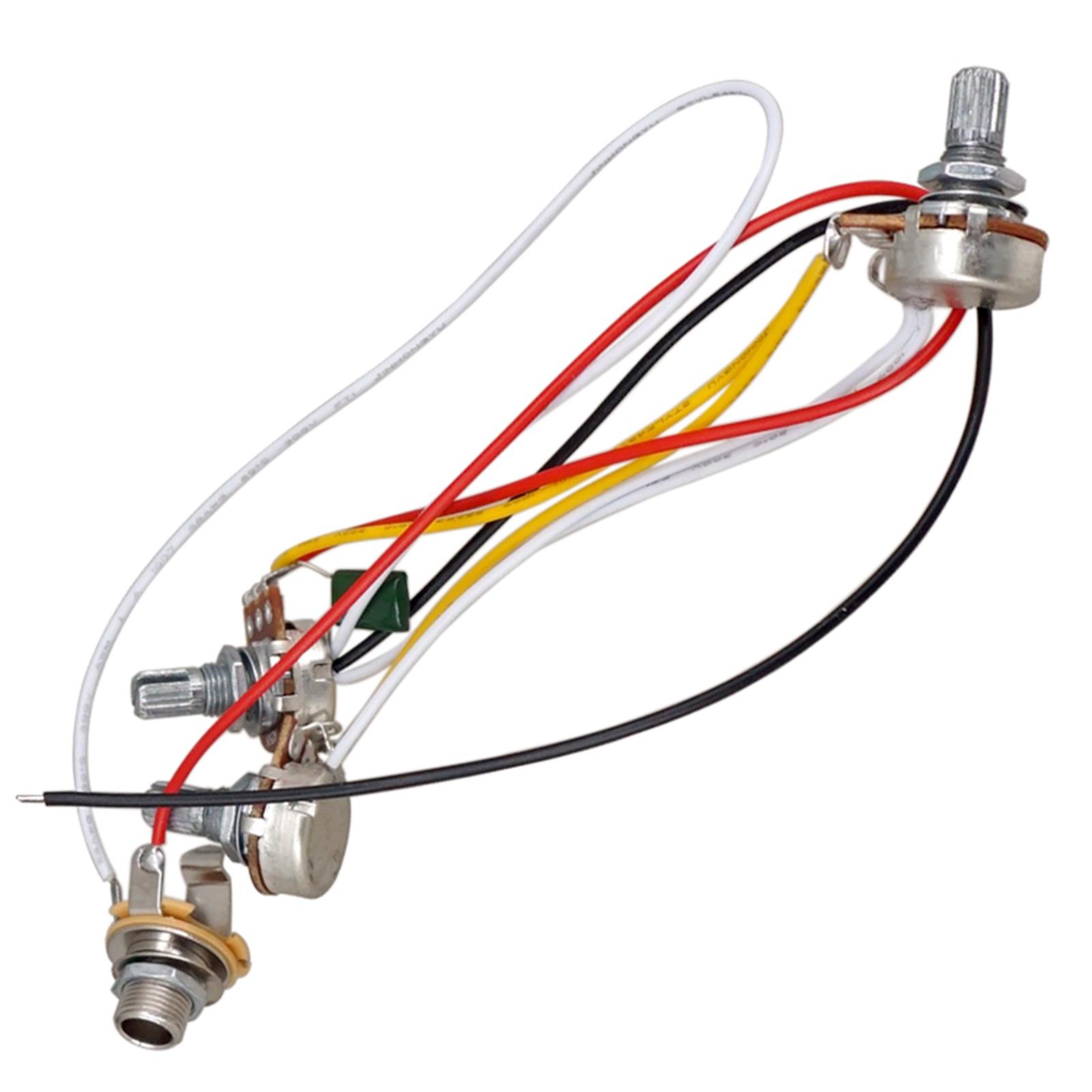 Diy Electric Guitar Electronics - ชุดสายไฟกีตาร์ไฟฟ้า โพเทนชิโอมิเตอร์แบบมีสายในตัว ทนทาน สำหรับกีตาร์ไฟฟ้า