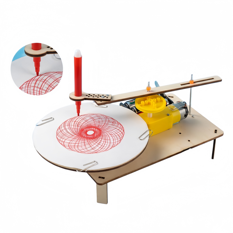Diy Kit Elektronik - หุ่นยนต์วาดภาพอัตโนมัติ DIY ชุดอุปกรณ์วิทยาศาสตร์ STEM เครื่องพล็อตเตอร์ไฟฟ้า อุปกรณ์การเรียนการสอนเพื่อการฝึกอบรมและการทดลองในห้องเรียน