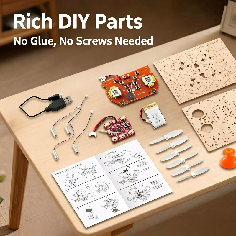 ชุดประกอบโดรนไม้ DIY พร้อมอุปก - Diy From Old Electronics บทวิจารณ์และราคา