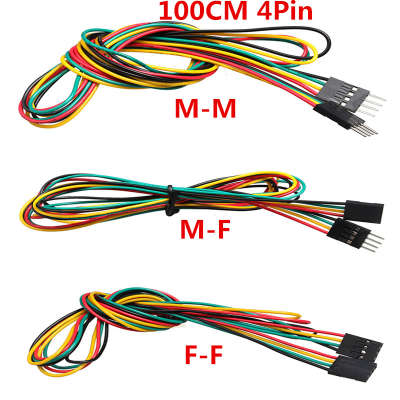 10 ชิ้น/ล็อต 4pin 100 ซม.M-M / - Breadboard Jumper Wire บทวิจารณ์และราคา