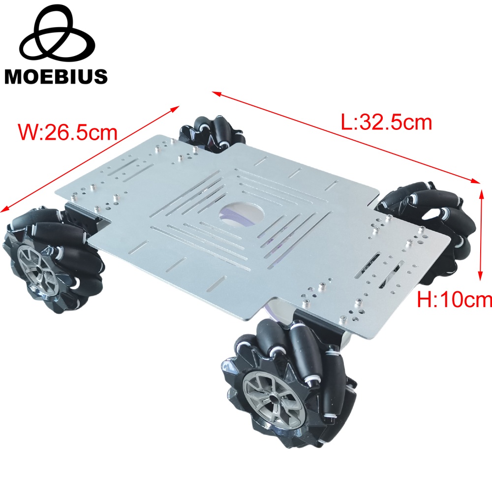 25 กก.โหลด 4WD Mecanum ล้อหุ่น - Diy Kit Elektronik บทวิจารณ์และราคา