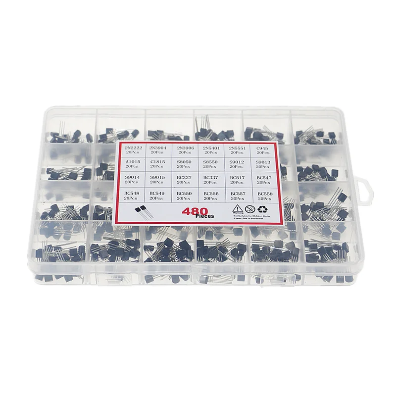 480 ชิ้น 24 ประเภท NPN PNP ทรา - Mosfet Transistor Set บทวิจารณ์และราคา