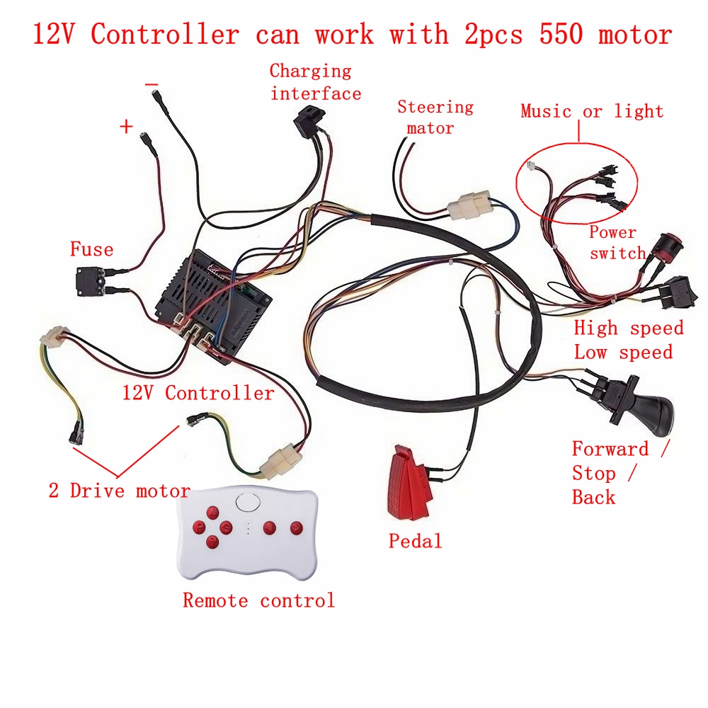 เด็กไฟฟ้ารถ DIY ดัดแปลงสายไฟแล - Diy Kit Elektronik บทวิจารณ์และราคา