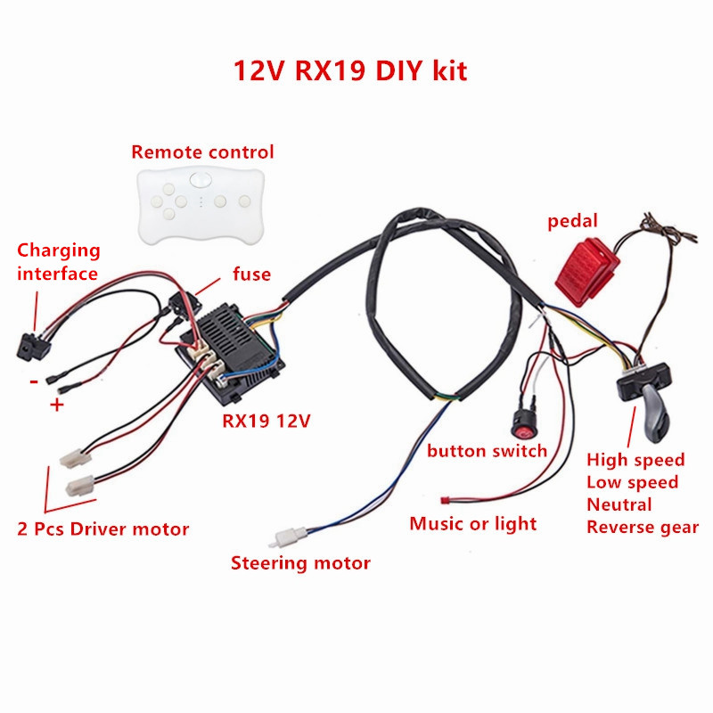 เด็กไฟฟ้ารถ DIY ดัดแปลงสายไฟแล - Diy Kit Elektronik บทวิจารณ์และราคา