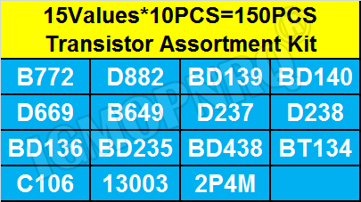 150PCS-126 ทรานซิสเตอร์ชุดแบ่ง - Mosfet Transistor Set บทวิจารณ์และราคา