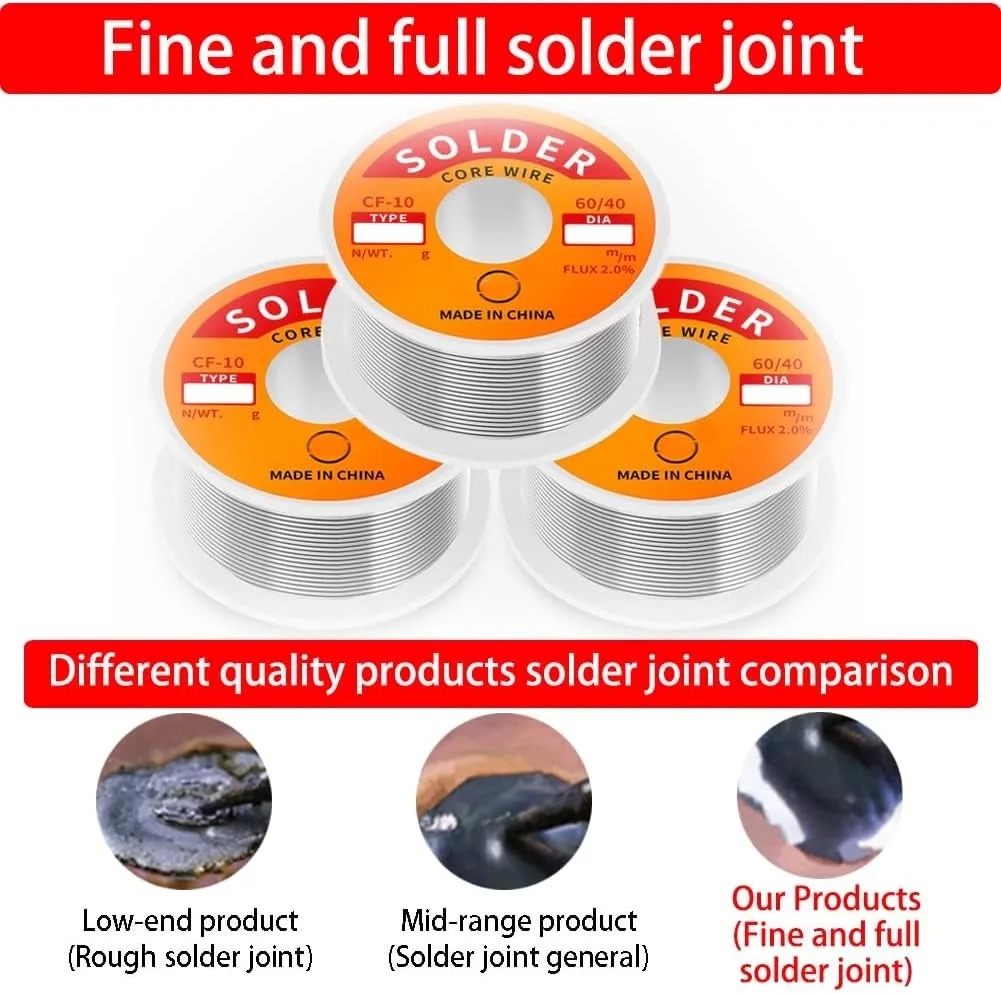 ดีบุกบัดกรีลวด Rosin Core 2% F - Diy Electronics Flux บทวิจารณ์และราคา