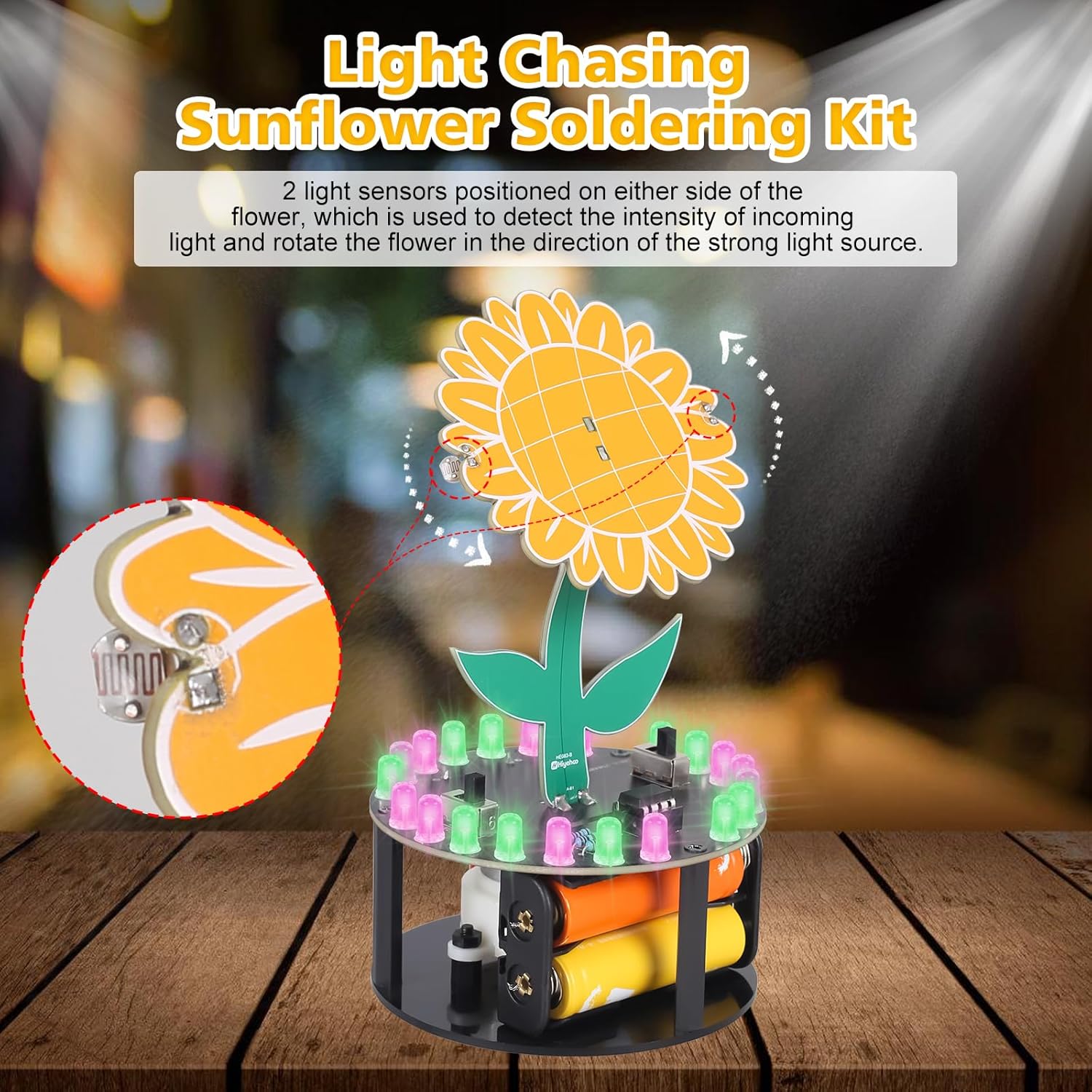 ชุดบัดกรีดอกทานตะวันไล่แสง DIY - Diy Electronics Gift Ideas บทวิจารณ์และราคา
