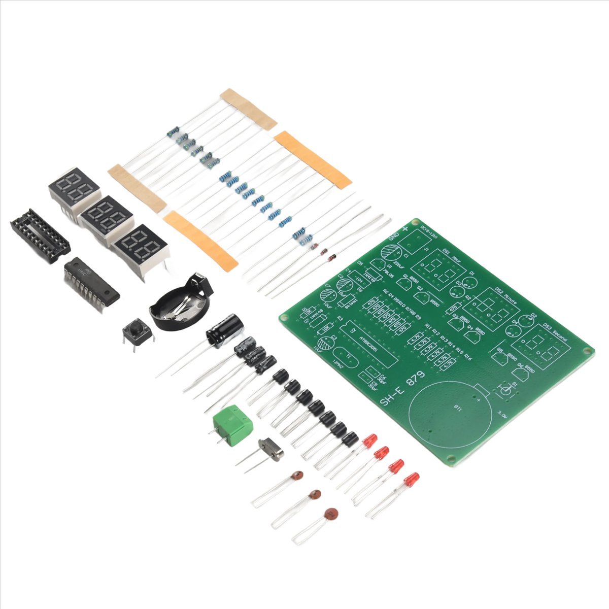 ชุดนาฬิกาอิเล็กทรอนิกส์ดิจิตอล - Diy Electronics Flux บทวิจารณ์และราคา