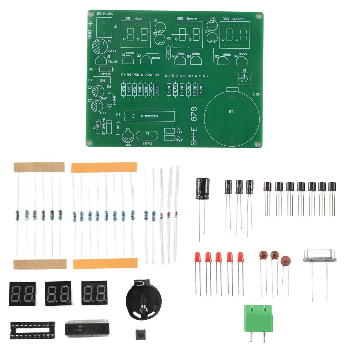 ชุดนาฬิกาอิเล็กทรอนิกส์ดิจิตอล - Diy Electronics Flux บทวิจารณ์และราคา