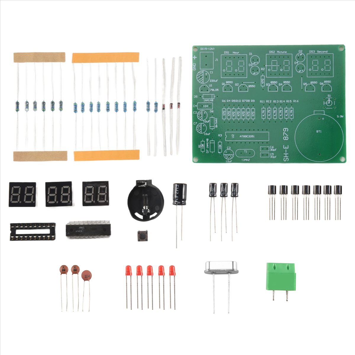 ชุดนาฬิกาอิเล็กทรอนิกส์ดิจิตอล - Diy Electronics Flux บทวิจารณ์และราคา