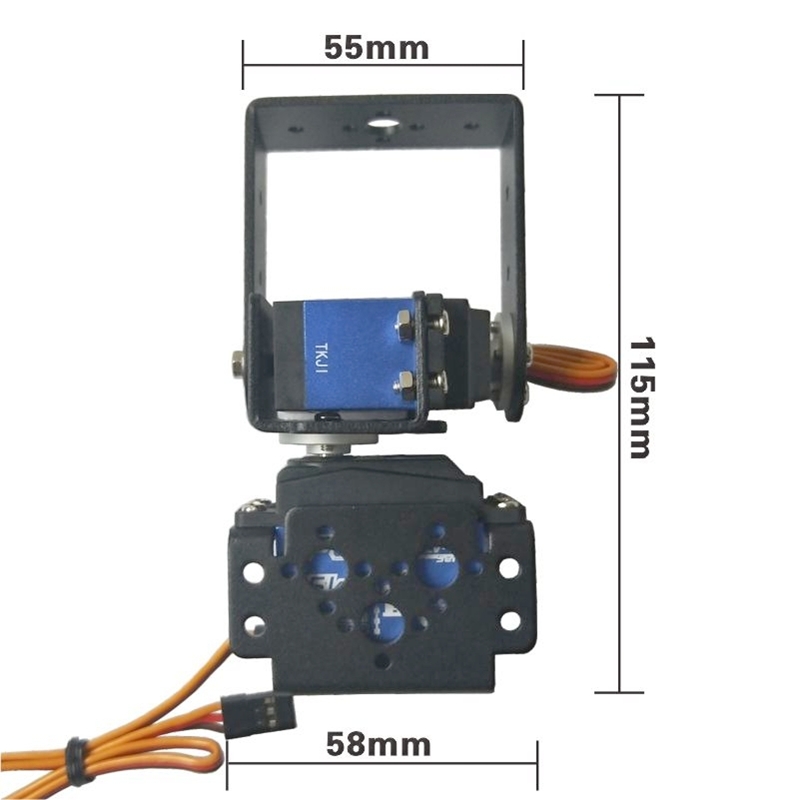 2 DOF หุ่นยนต์ Pan และ Tilt เซ - Diy Kit Elektronik บทวิจารณ์และราคา