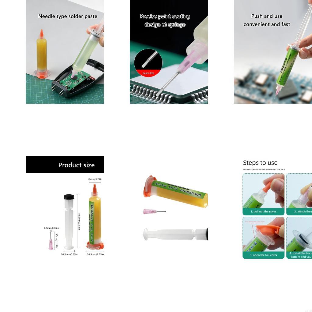 10Mlบัดกรีฟลักซ์วางเข็มฉีดยาปร - Diy Electronics Flux บทวิจารณ์และราคา