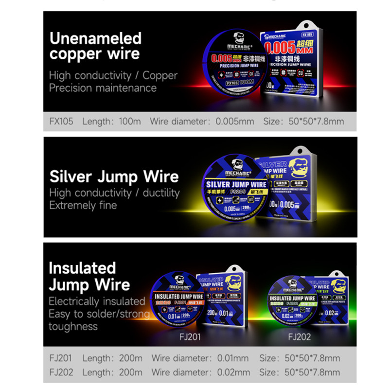 ช่าง FX105 Ultrafine ฉนวนลวดกร - Breadboard Jumper Wire บทวิจารณ์และราคา