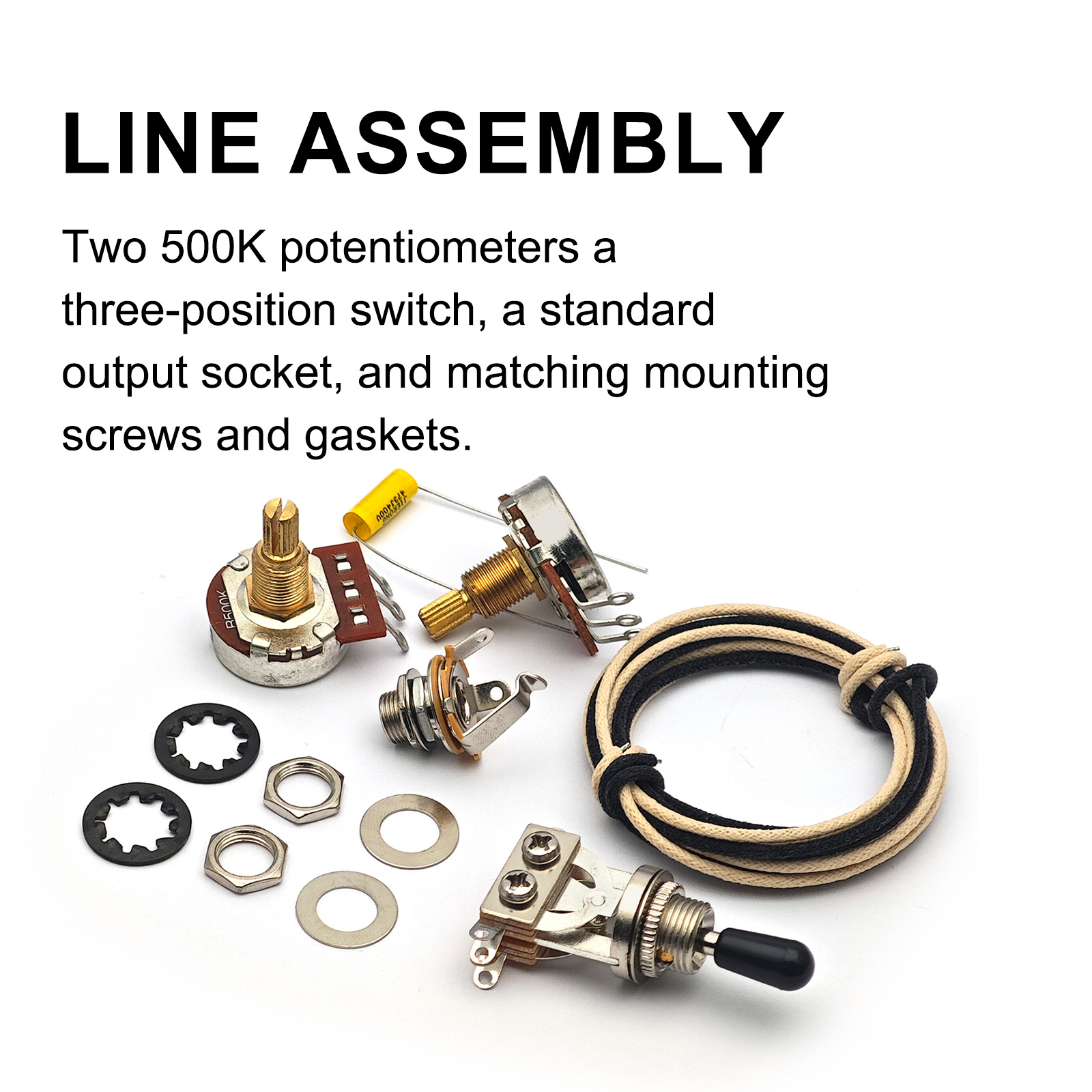 ชุดสายไฟสำเร็จรูปสำหรับกีตาร์ไ - Diy Electric Guitar Electronics บทวิจารณ์และราคา
